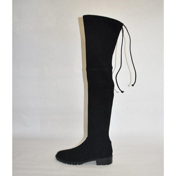Stuart Weitzman City Over The Knee Boot Black Suede Size 7.5 B S4957 - Picture 3 of 10